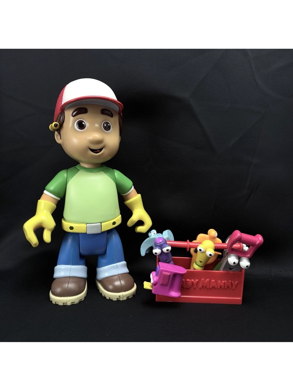 Disney Handy Manny Let's Go To Work Talking 10" Toy Toolbox Tools Complete Works